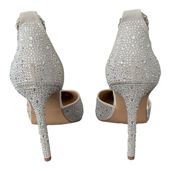 ShoeDazzle Jayda Rhinestone Pointed Toe Pumps Blue 8.5 NWT Wedding Prom Bridal - Picture 5 of 15